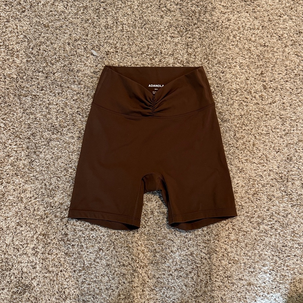 Adanola brown biker shorts